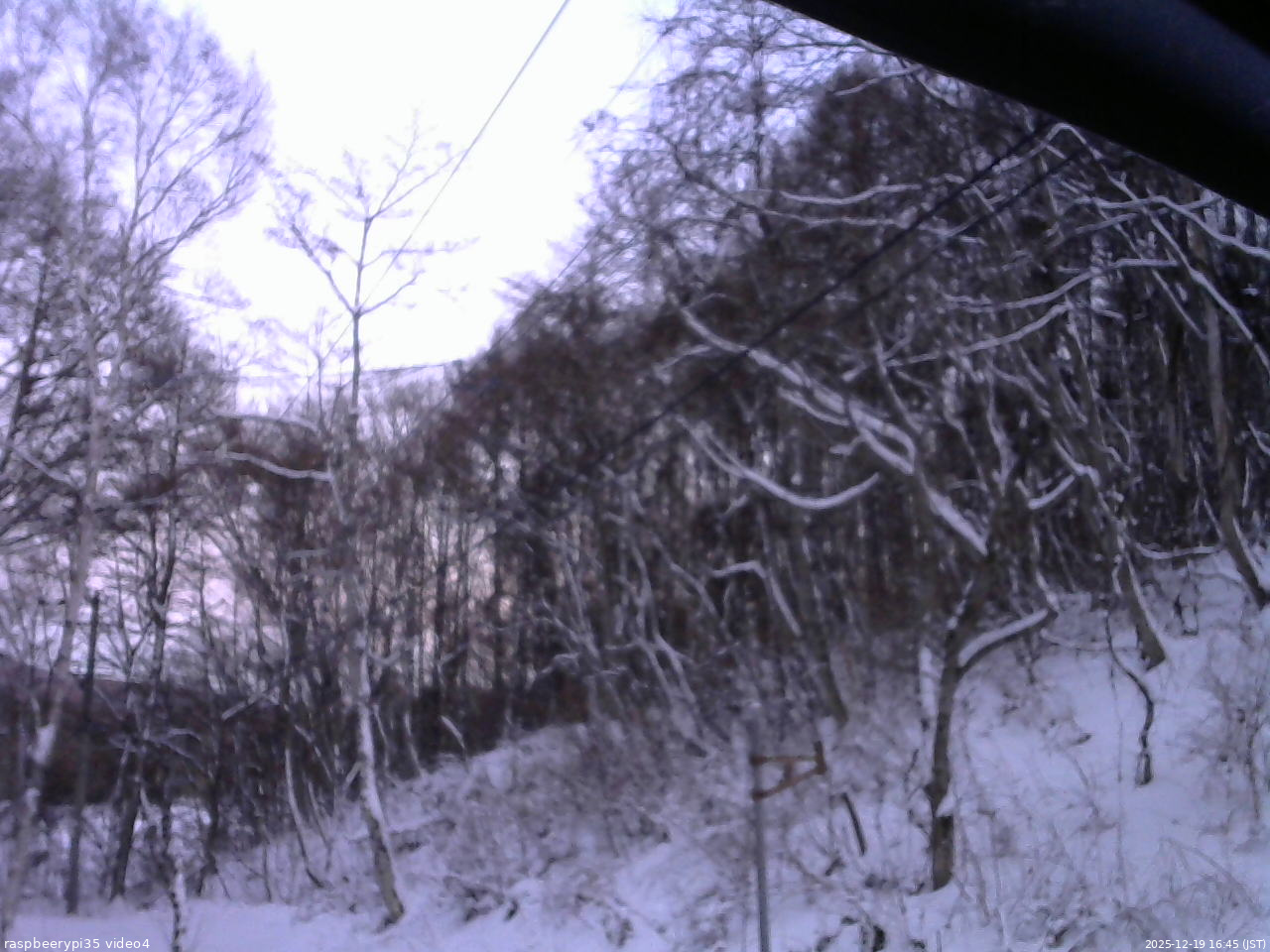 長野県菅平高原 ゆたか山荘 東側上空 2025/12/19 16:45