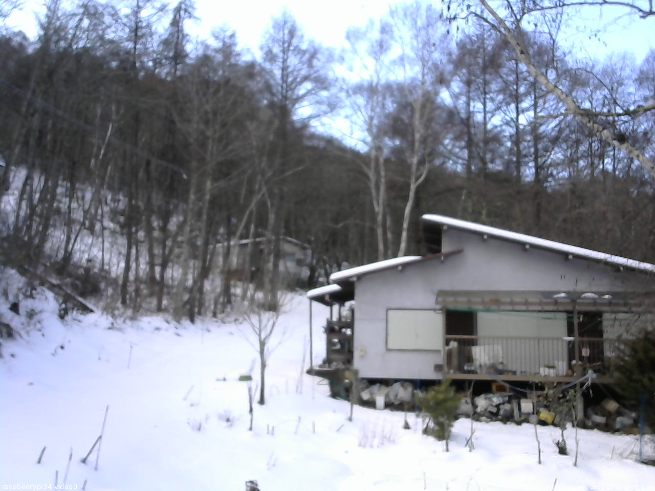 長野県菅平高原 ゆたか山荘 西側(坂上) 2025/12/20 14:30