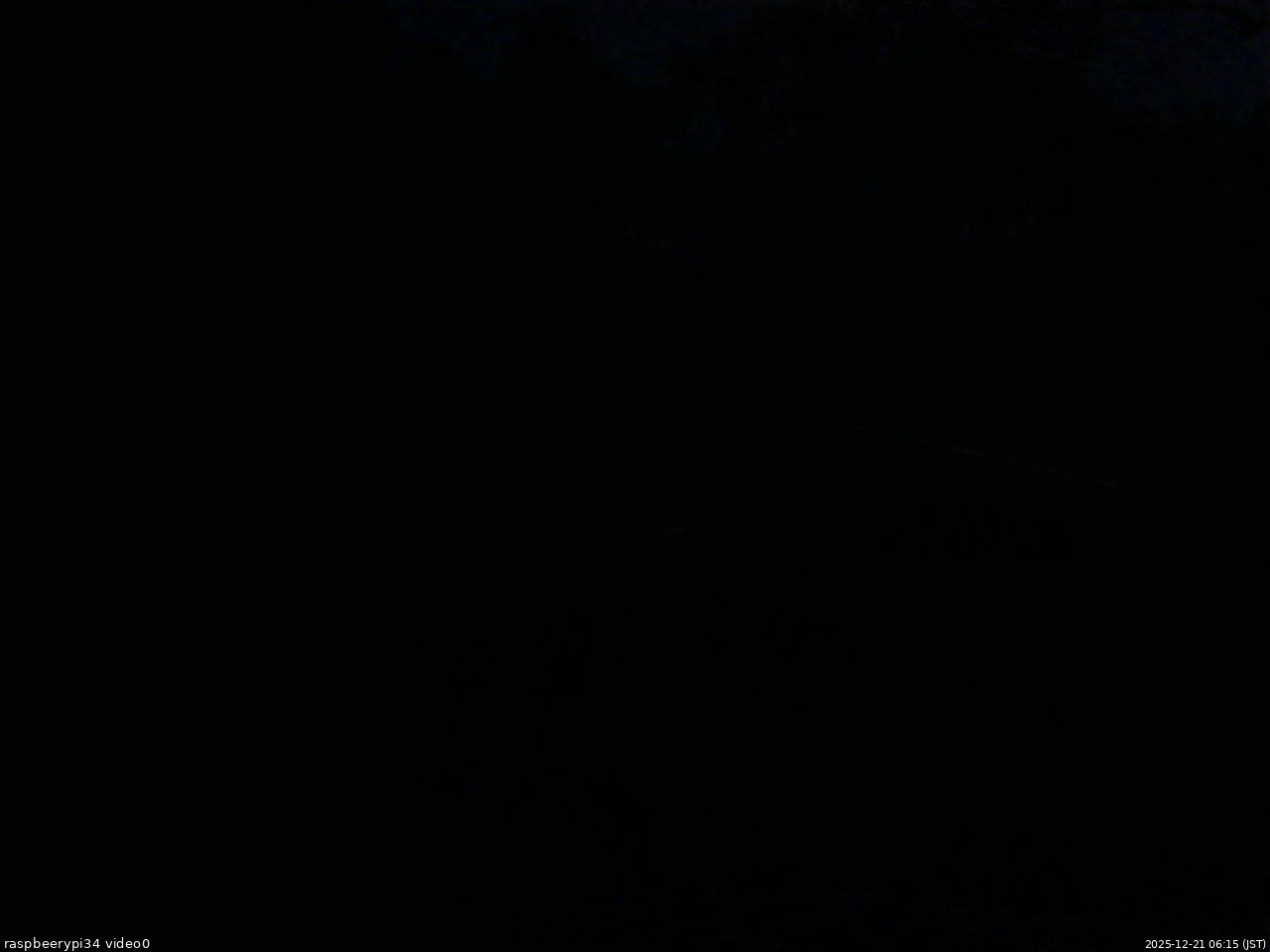 長野県菅平高原 ゆたか山荘 西側(坂上) 2025/12/21 06:15