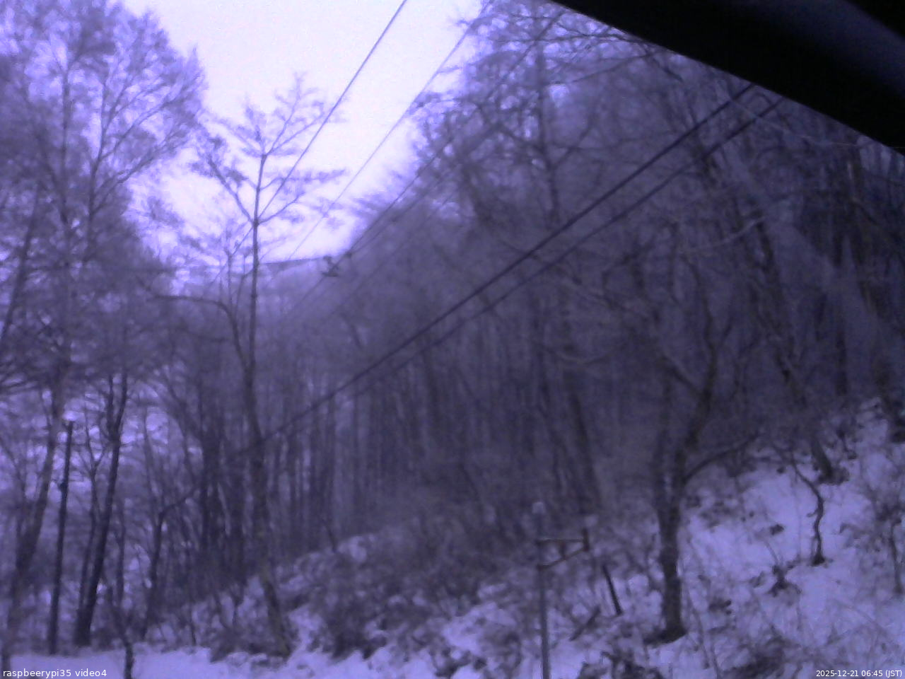 長野県菅平高原 ゆたか山荘 東側上空 2025/12/21 06:45