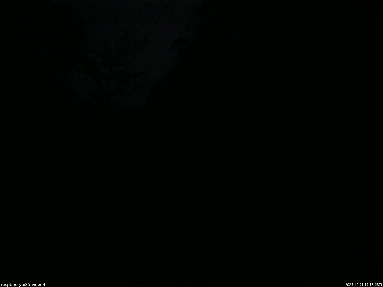 長野県菅平高原 ゆたか山荘 東側上空 2025/12/21 17:15