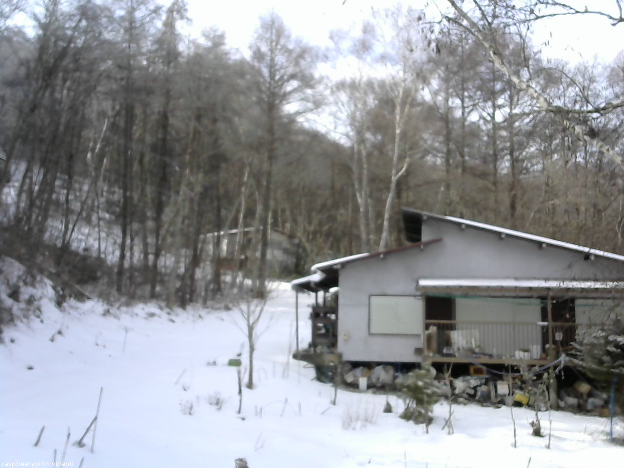 長野県菅平高原 ゆたか山荘 西側(坂上) 2025/12/23 11:30