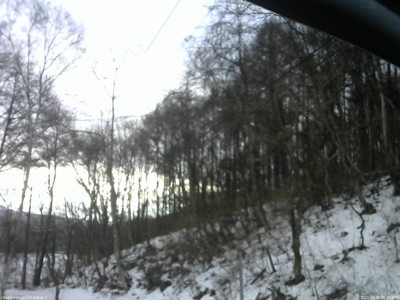 長野県菅平高原 ゆたか山荘 東側上空 2025/12/25 08:30