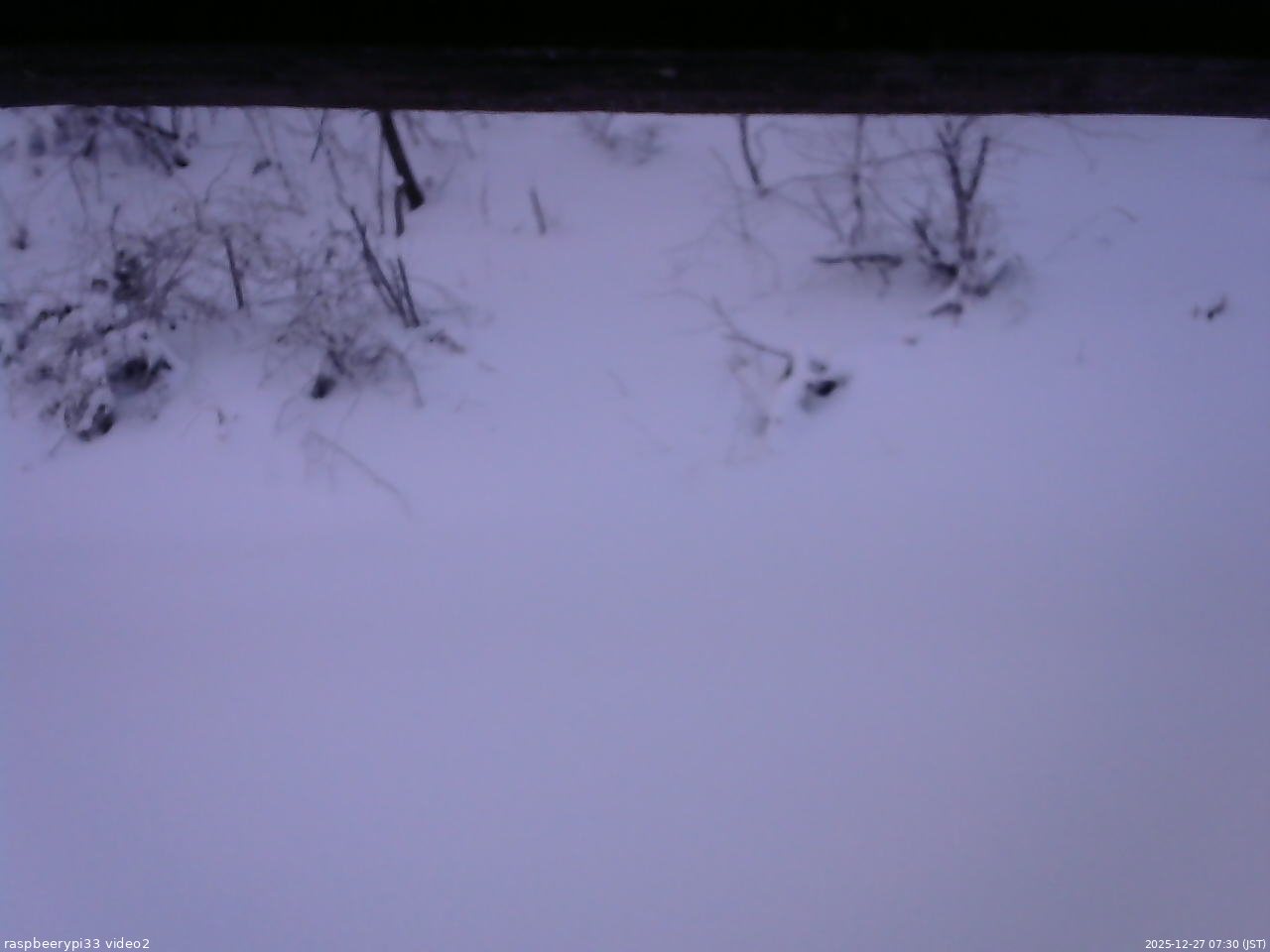 長野県菅平高原 ゆたか山荘 南側 2025/12/27 07:30