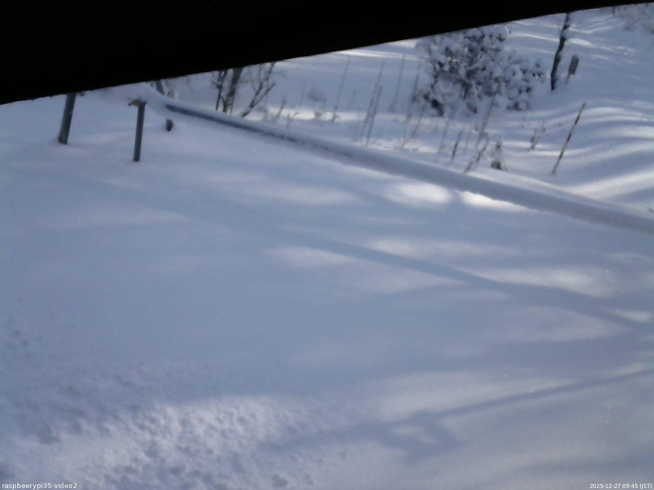 長野県菅平高原 ゆたか山荘 駐車場 2025/12/27 09:45