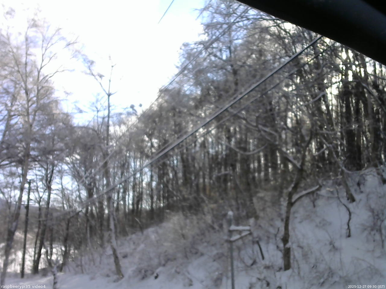 長野県菅平高原 ゆたか山荘 東側上空 2025/12/27 09:30