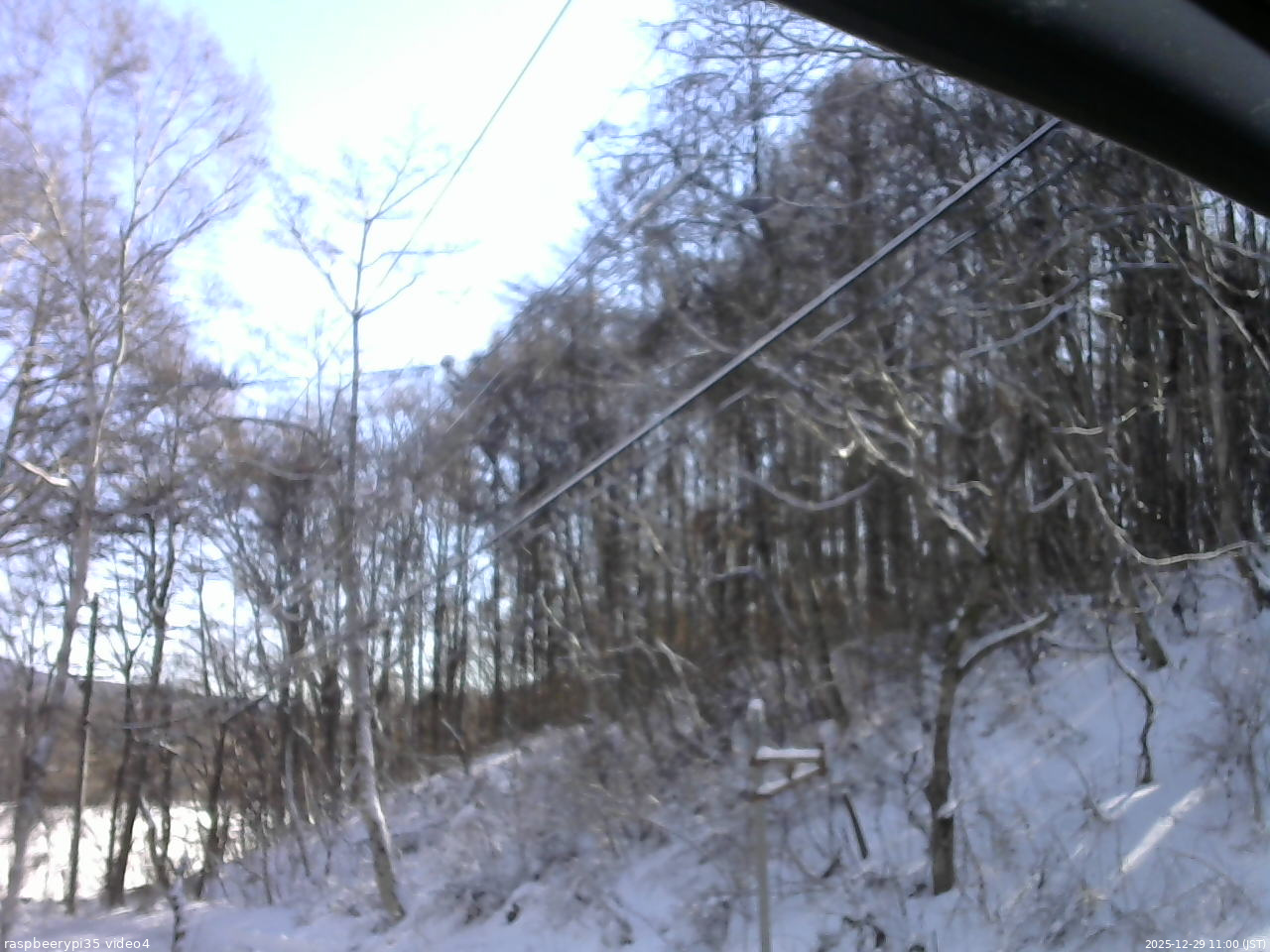 長野県菅平高原 ゆたか山荘 東側上空 2025/12/29 11:00