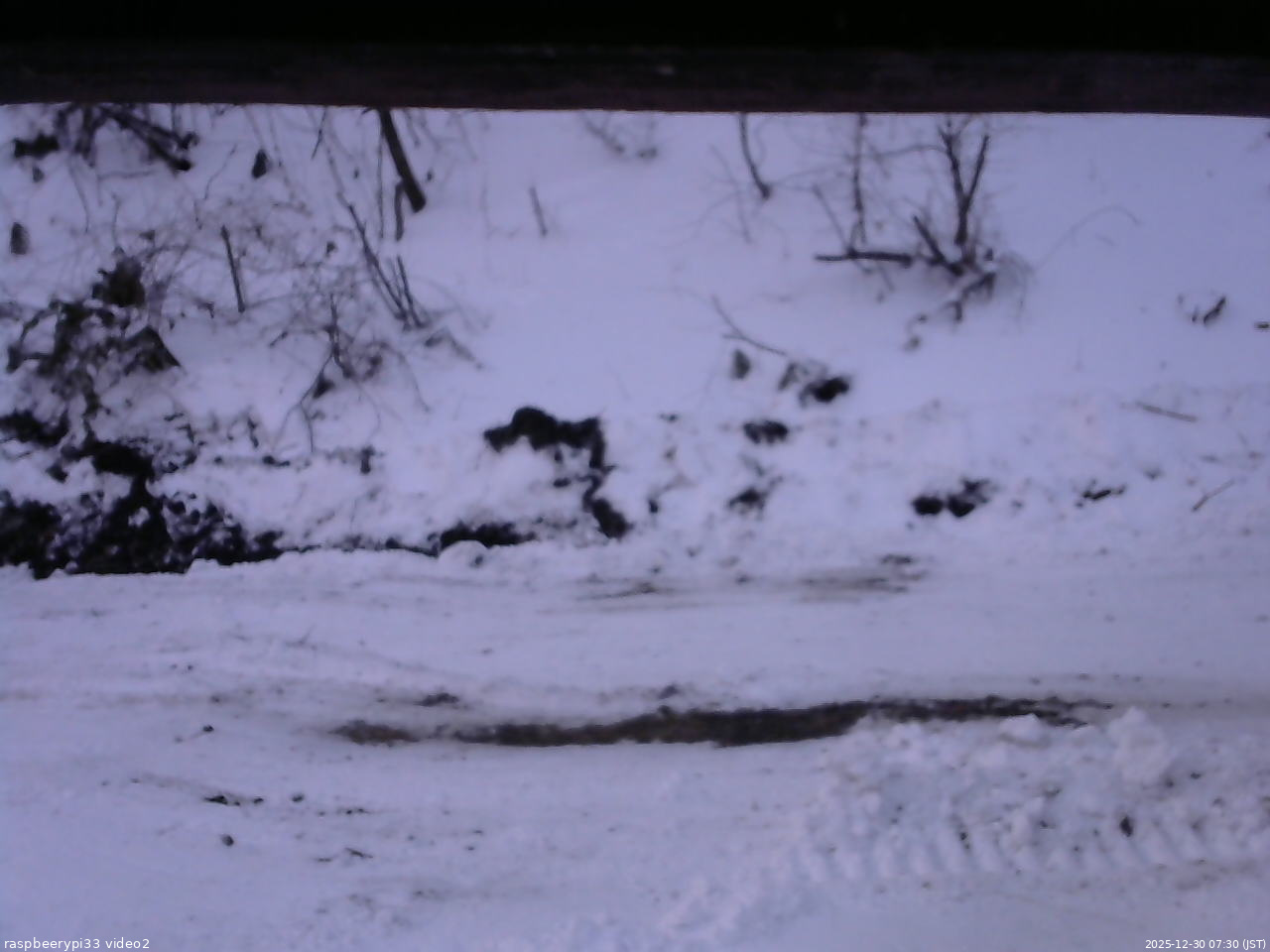長野県菅平高原 ゆたか山荘 南側 2025/12/30 07:30