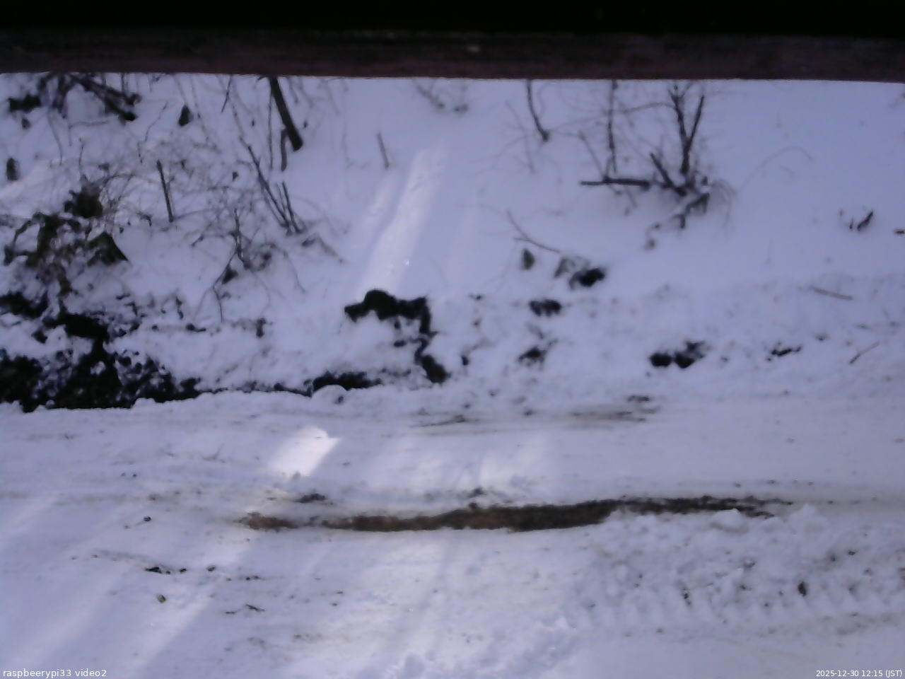 長野県菅平高原 ゆたか山荘 南側 2025/12/30 12:15
