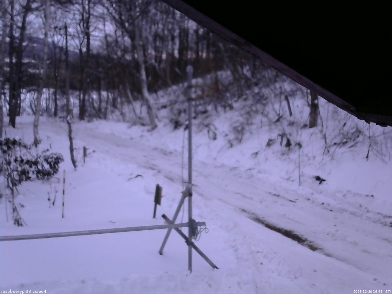 長野県菅平高原 ゆたか山荘 東側(坂下) 2025/12/30 16:45