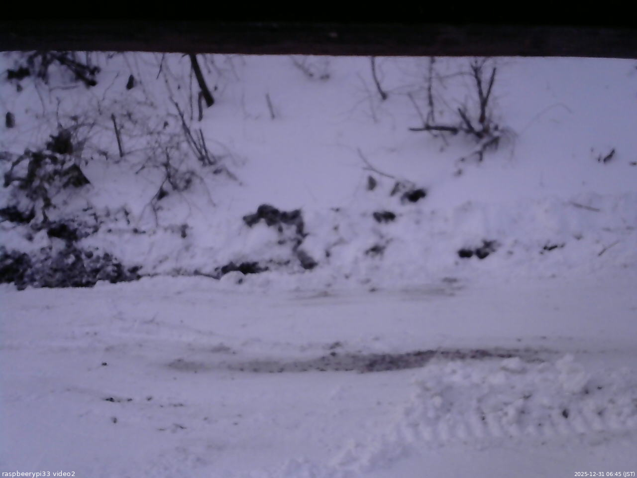 長野県菅平高原 ゆたか山荘 南側 2025/12/31 06:45