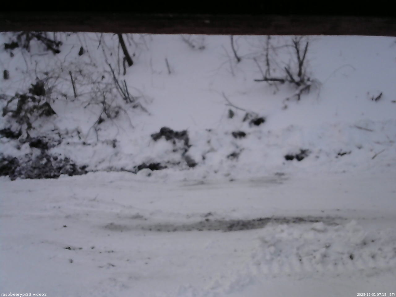 長野県菅平高原 ゆたか山荘 南側 2025/12/31 07:15