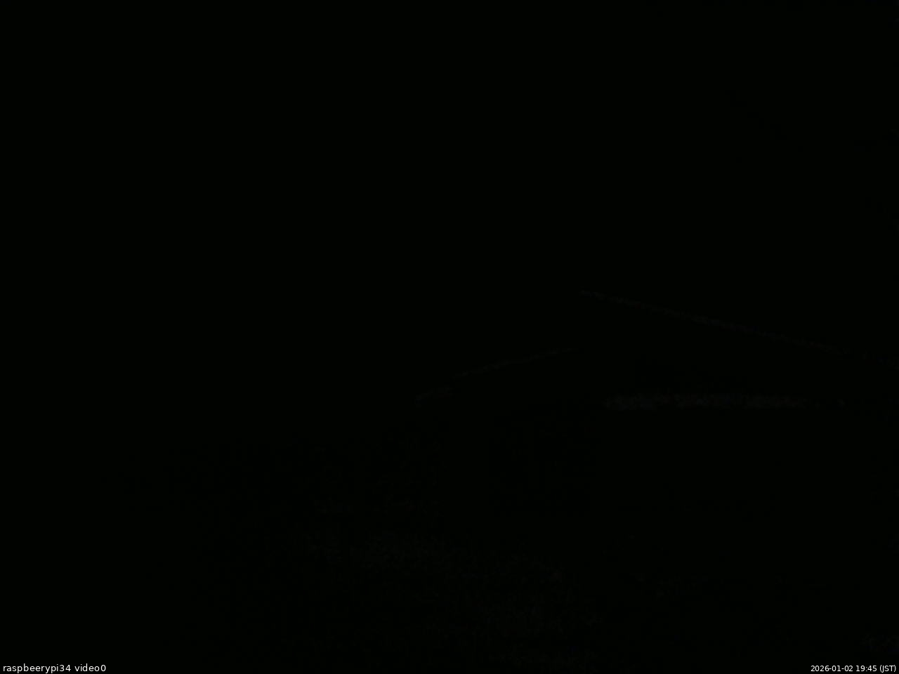 長野県菅平高原 ゆたか山荘 西側(坂上) 2026/01/02 19:45