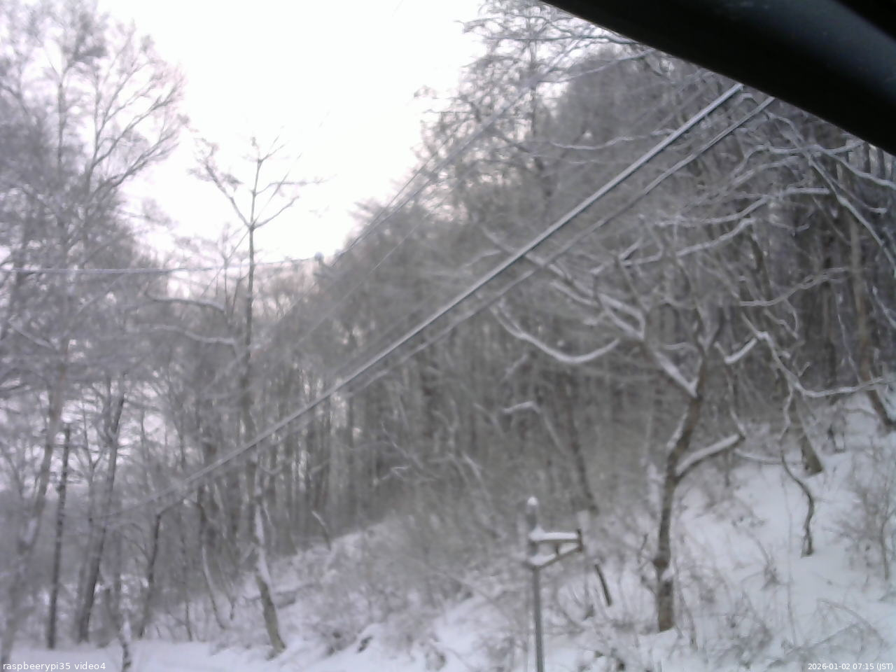 長野県菅平高原 ゆたか山荘 東側上空 2026/01/02 07:15