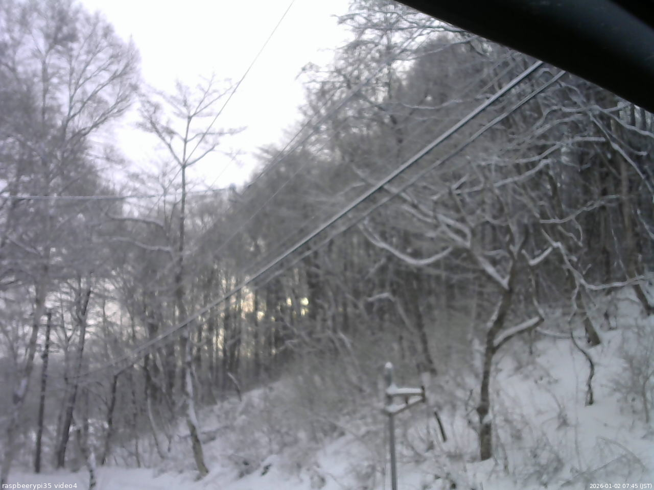 長野県菅平高原 ゆたか山荘 東側上空 2026/01/02 07:45