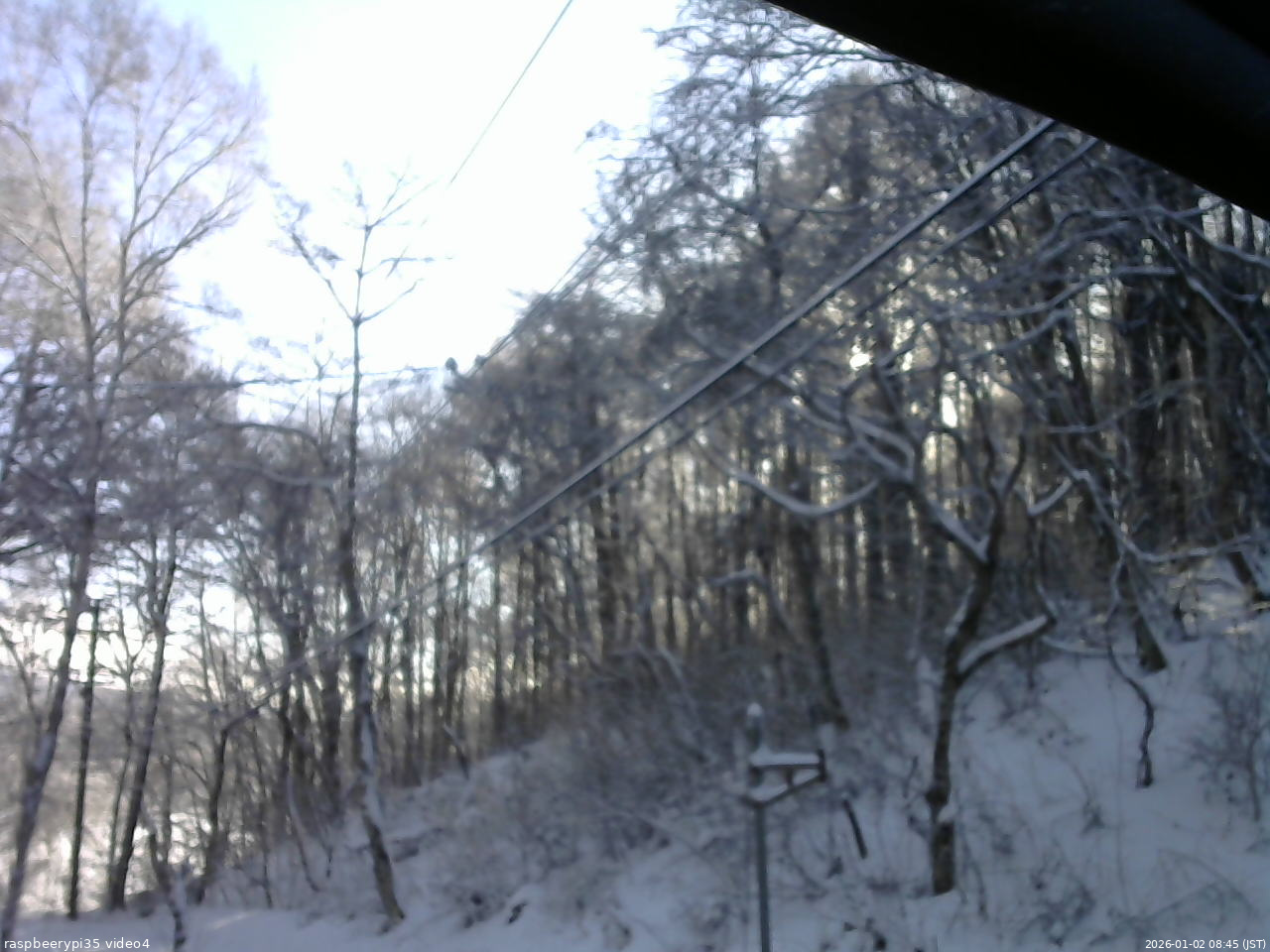 長野県菅平高原 ゆたか山荘 東側上空 2026/01/02 08:45