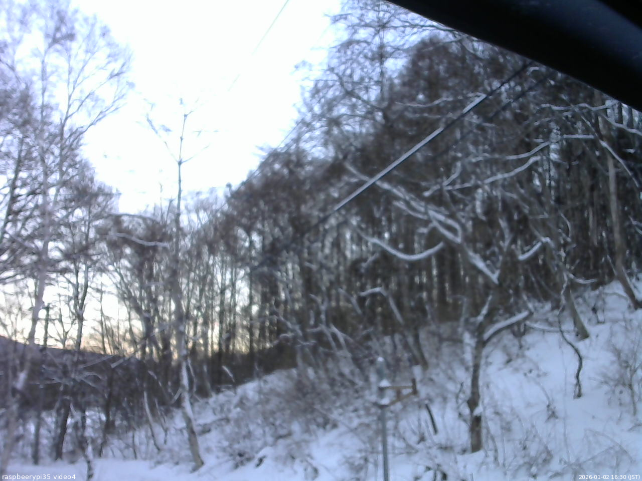 長野県菅平高原 ゆたか山荘 東側上空 2026/01/02 16:30
