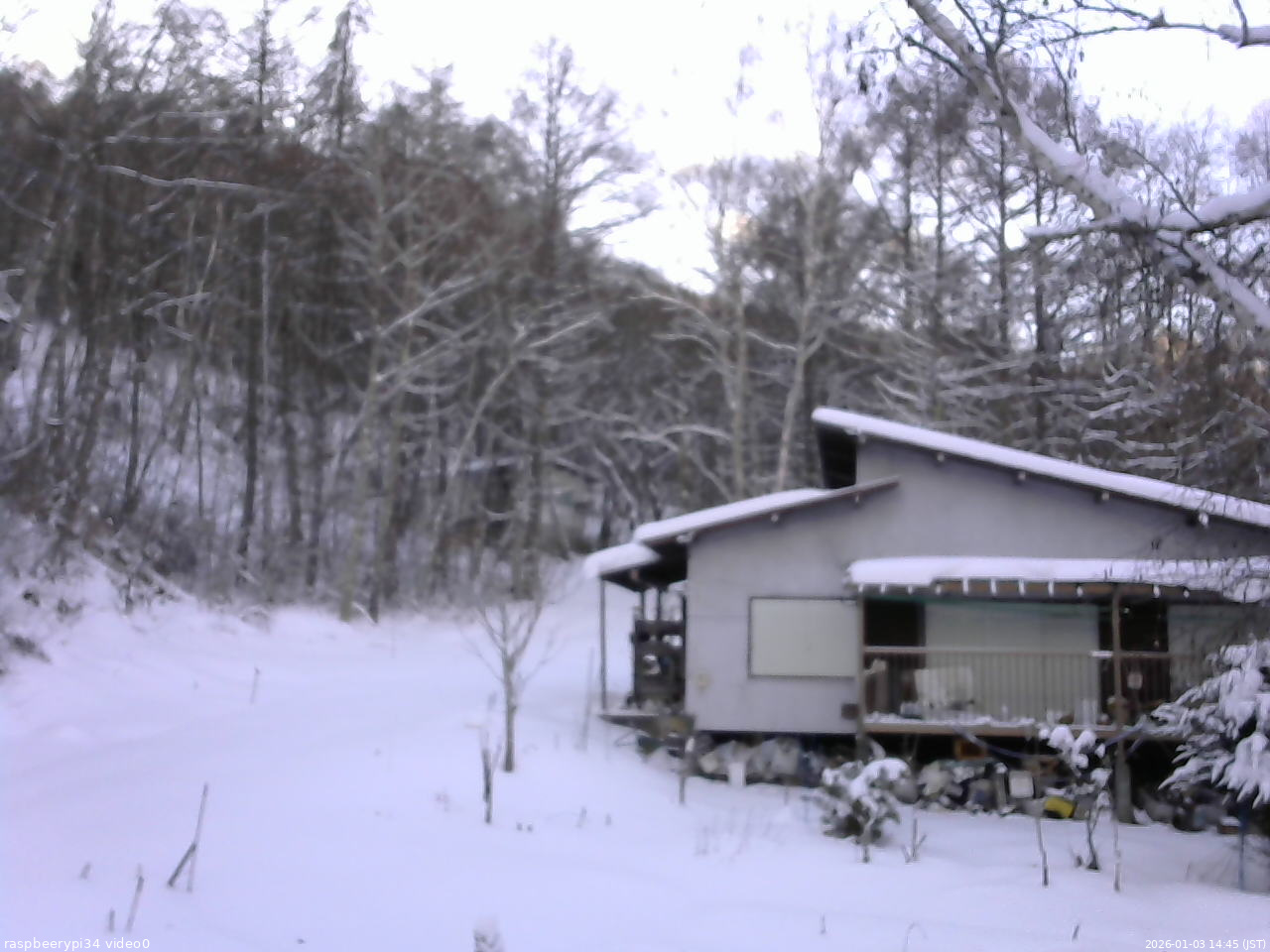 長野県菅平高原 ゆたか山荘 西側(坂上) 2026/01/03 14:45