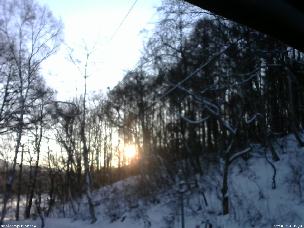 長野県菅平高原 ゆたか山荘 東側上空 2026/01/03 07:30