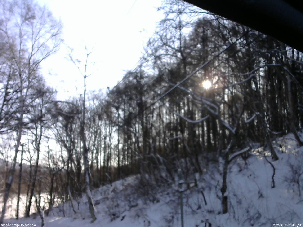 長野県菅平高原 ゆたか山荘 東側上空 2026/01/03 08:45