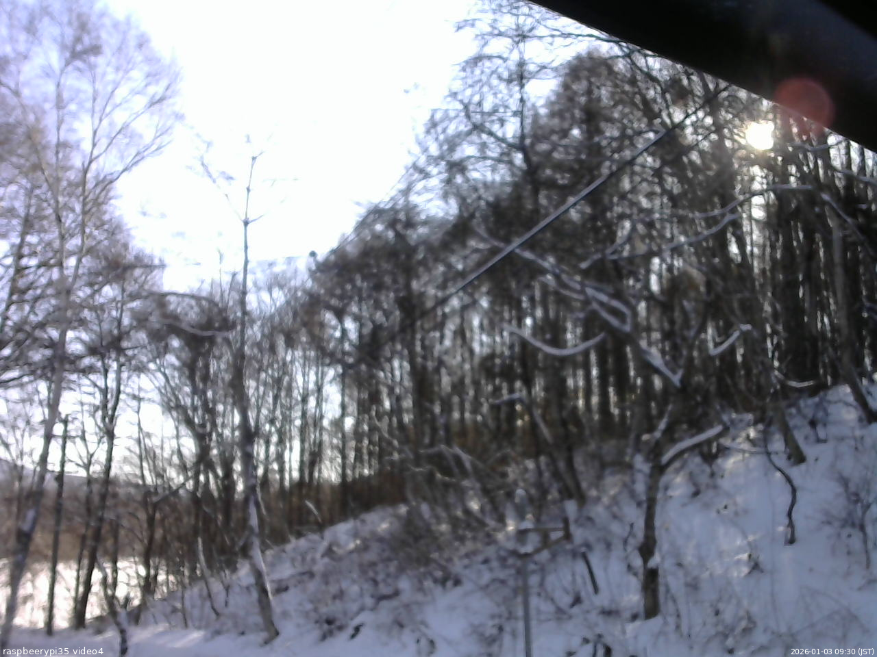 長野県菅平高原 ゆたか山荘 東側上空 2026/01/03 09:30