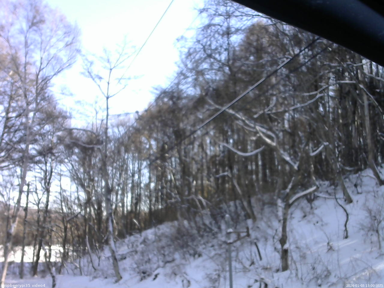 長野県菅平高原 ゆたか山荘 東側上空 2026/01/03 13:00