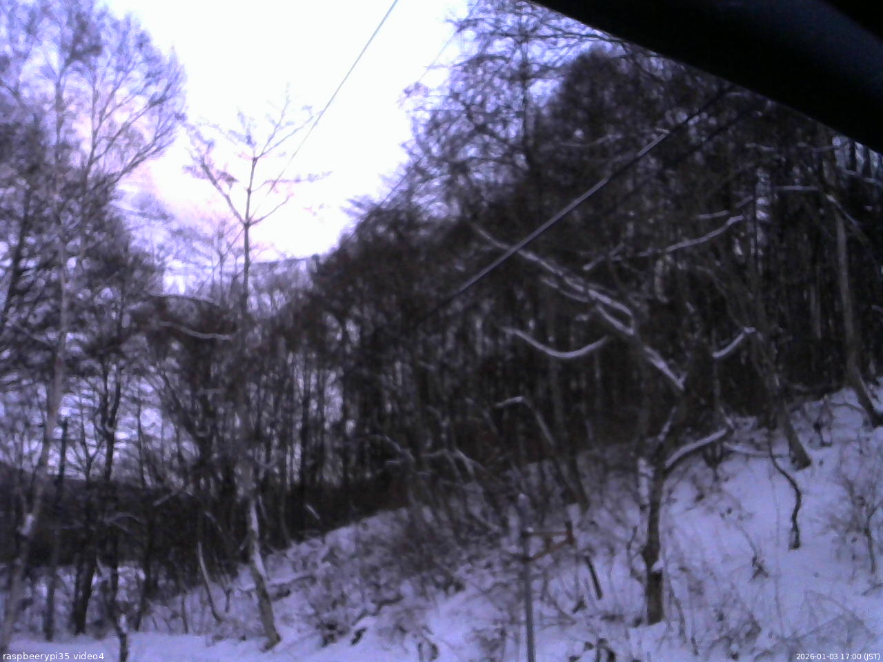 長野県菅平高原 ゆたか山荘 東側上空 2026/01/03 17:00