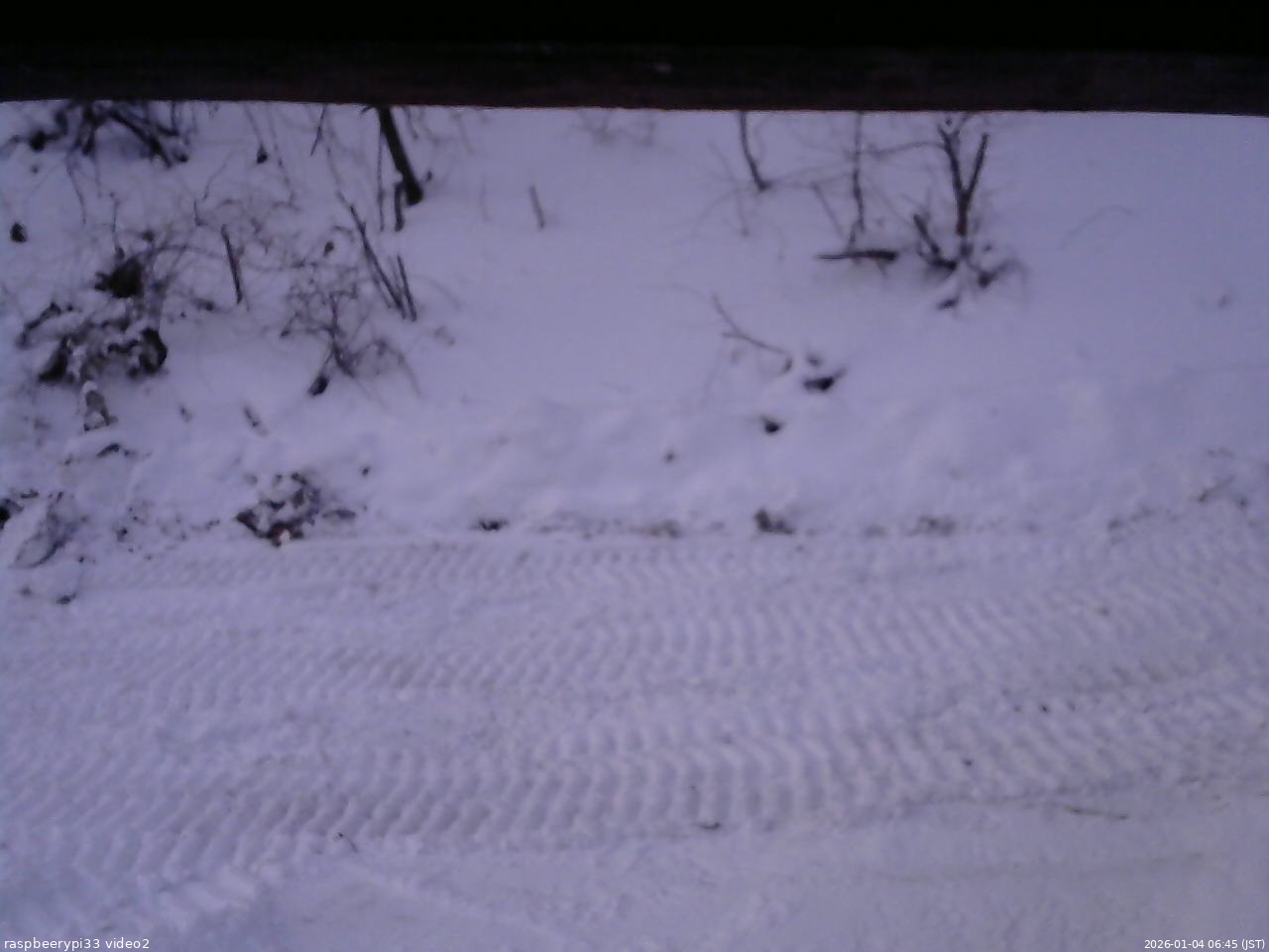 長野県菅平高原 ゆたか山荘 南側 2026/01/04 06:45