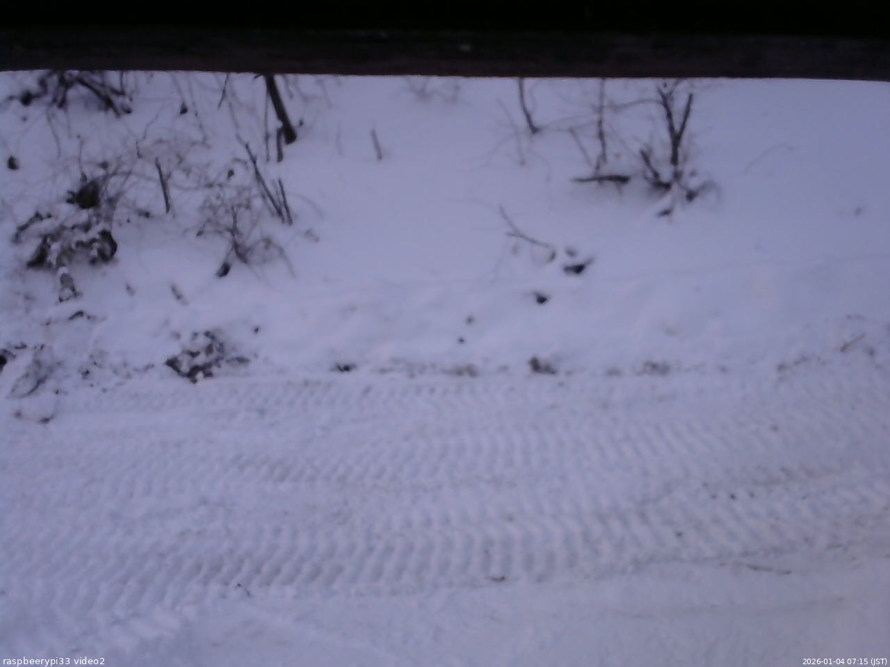 長野県菅平高原 ゆたか山荘 南側 2026/01/04 07:15
