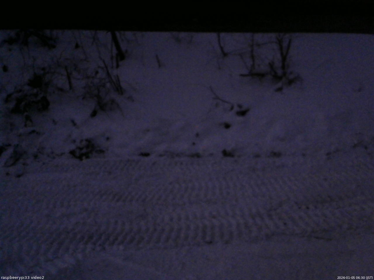 長野県菅平高原 ゆたか山荘 南側 2026/01/05 06:30