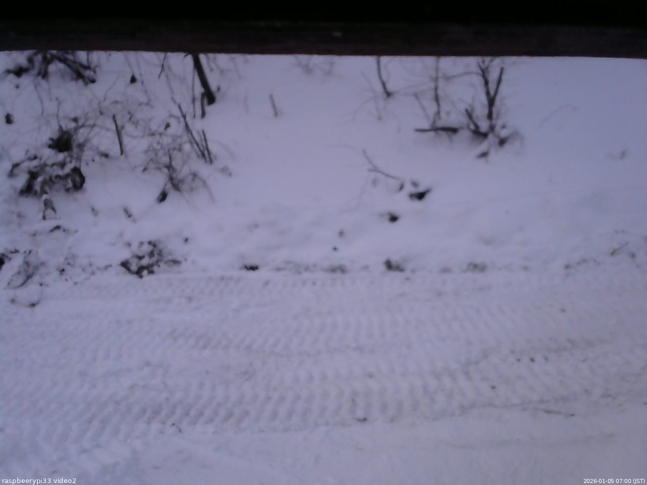 長野県菅平高原 ゆたか山荘 南側 2026/01/05 07:00