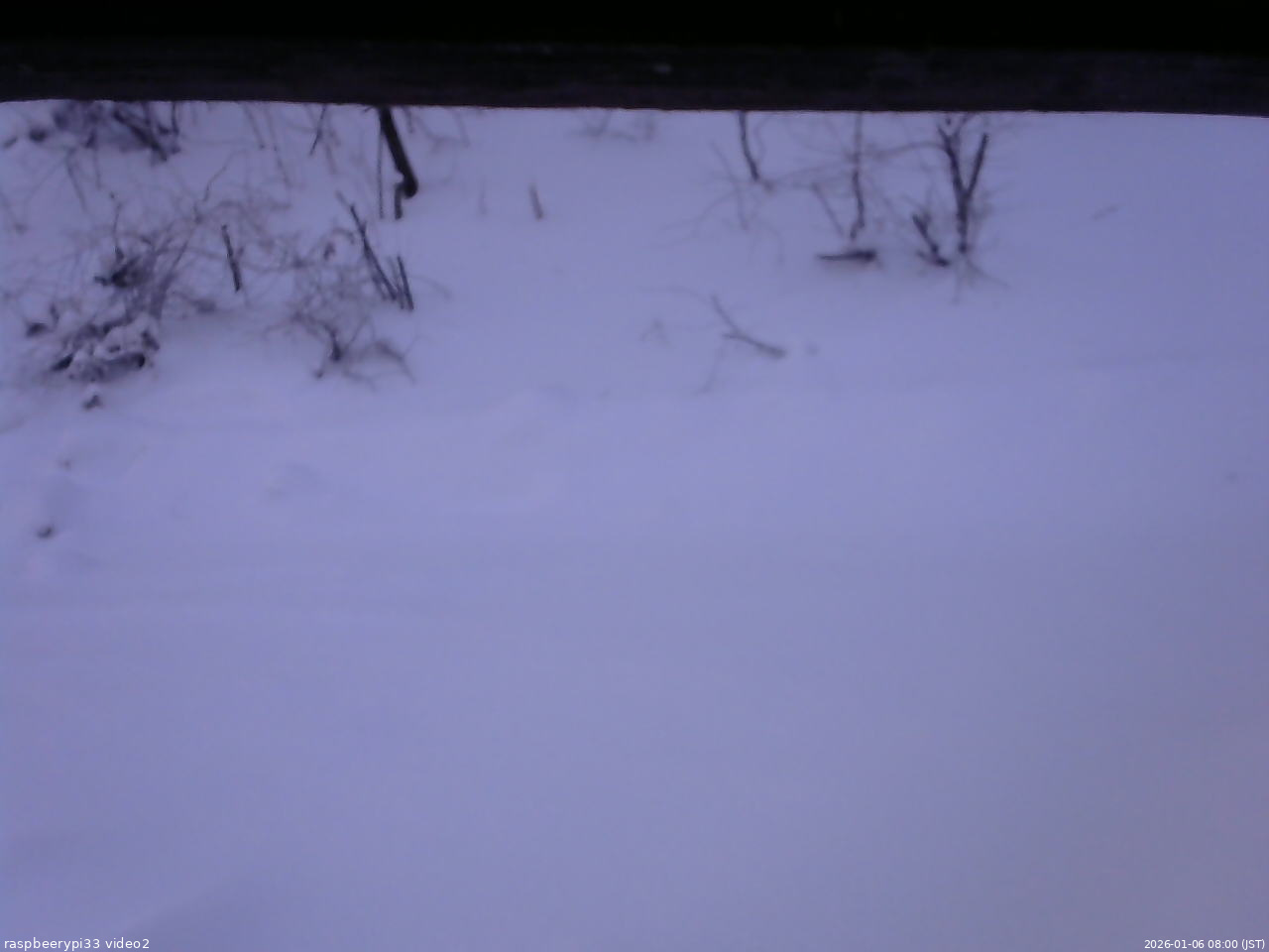 長野県菅平高原 ゆたか山荘 南側 2026/01/06 08:00