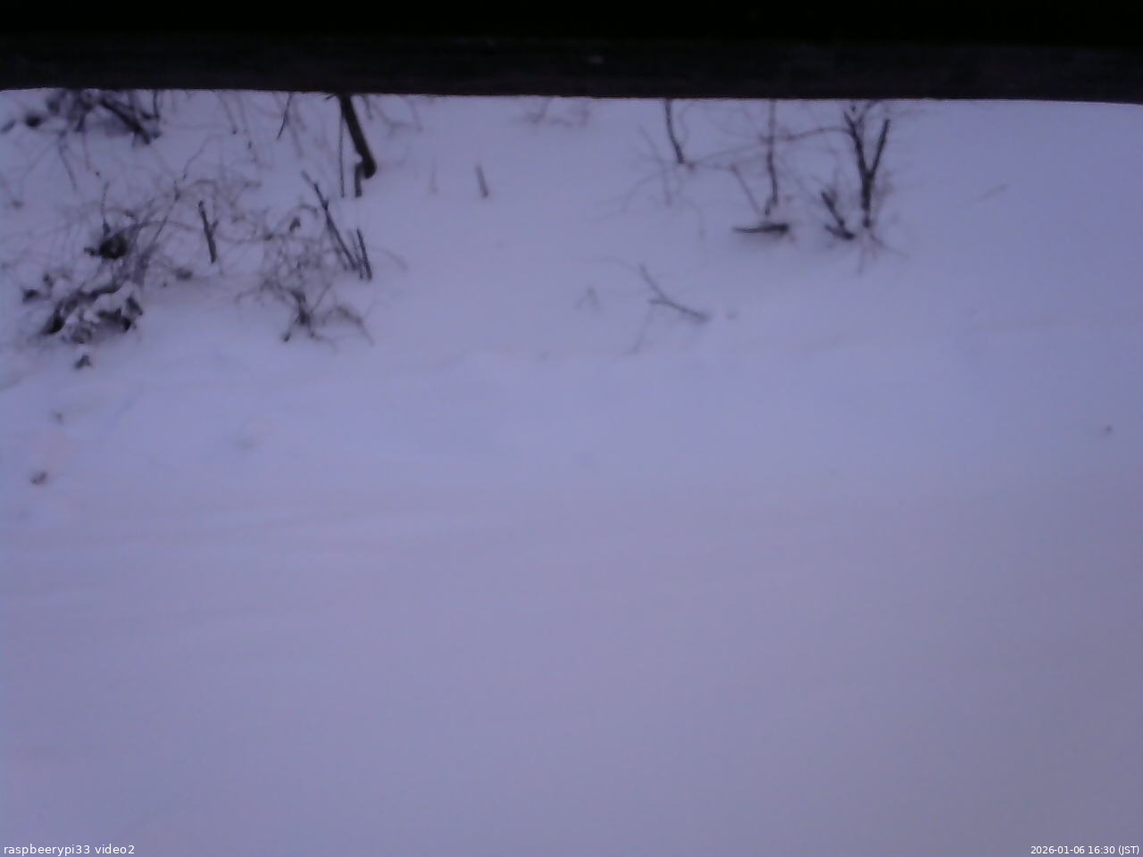 長野県菅平高原 ゆたか山荘 南側 2026/01/06 16:30