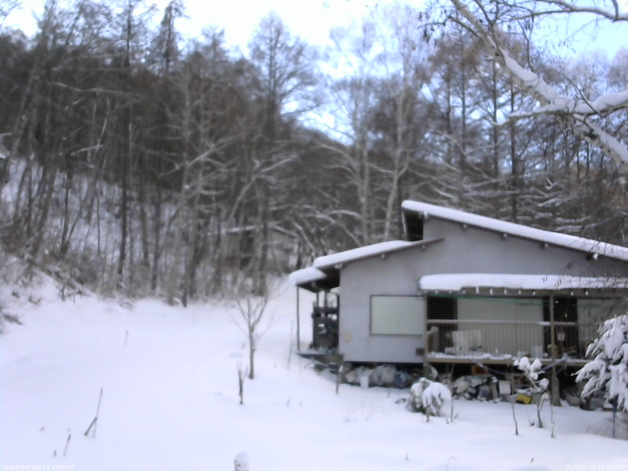 長野県菅平高原 ゆたか山荘 西側(坂上) 2026/01/06 14:30