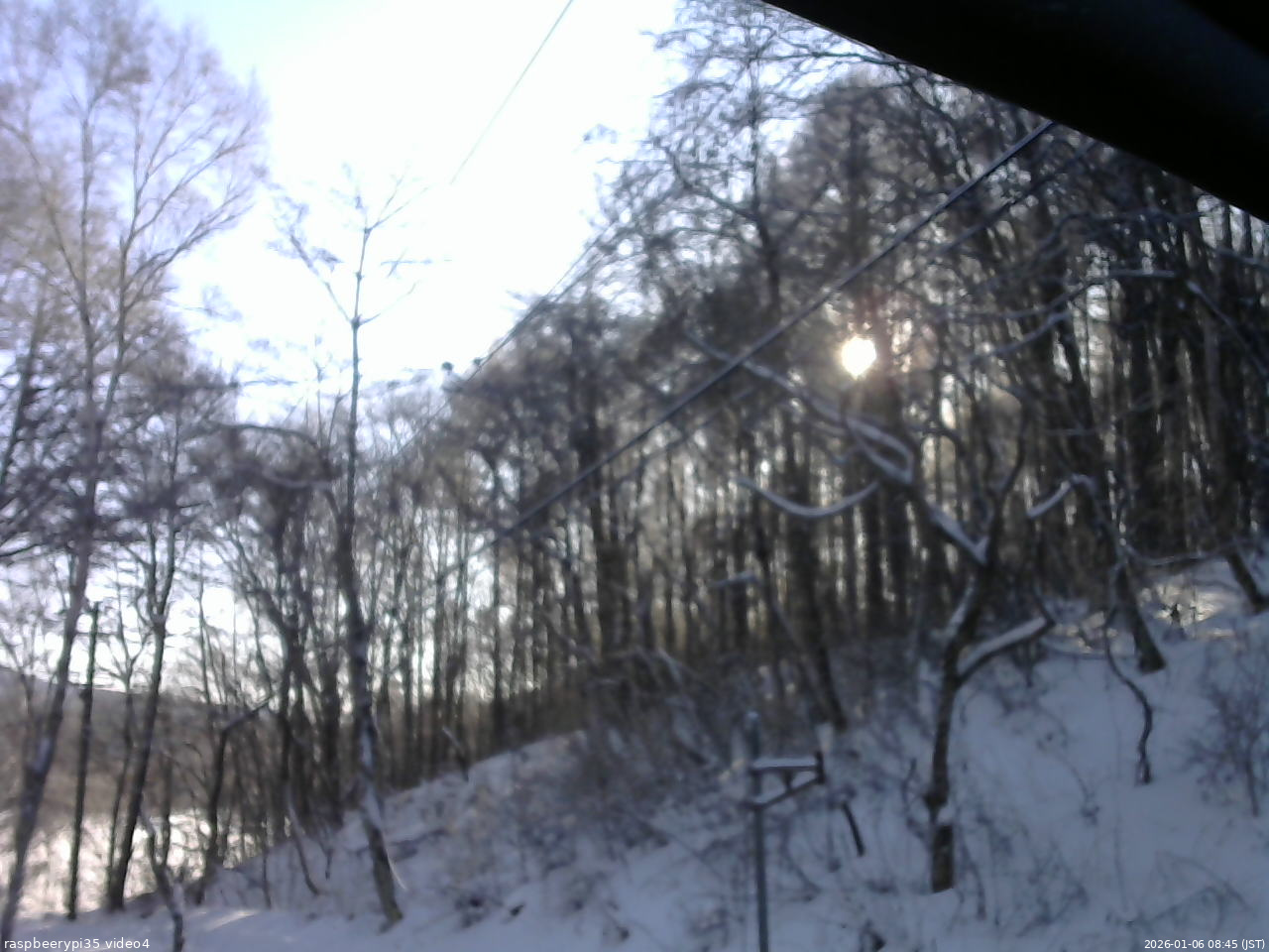 長野県菅平高原 ゆたか山荘 東側上空 2026/01/06 08:45