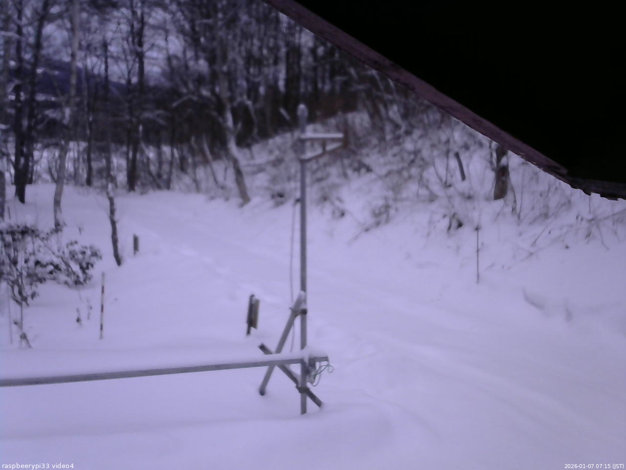 長野県菅平高原 ゆたか山荘 東側(坂下) 2026/01/07 07:15