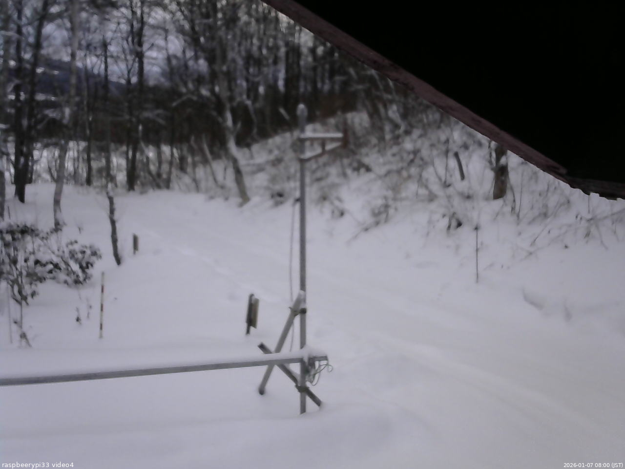 長野県菅平高原 ゆたか山荘 東側(坂下) 2026/01/07 08:00