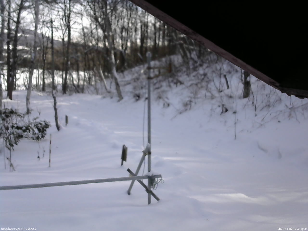 長野県菅平高原 ゆたか山荘 東側(坂下) 2026/01/07 12:45