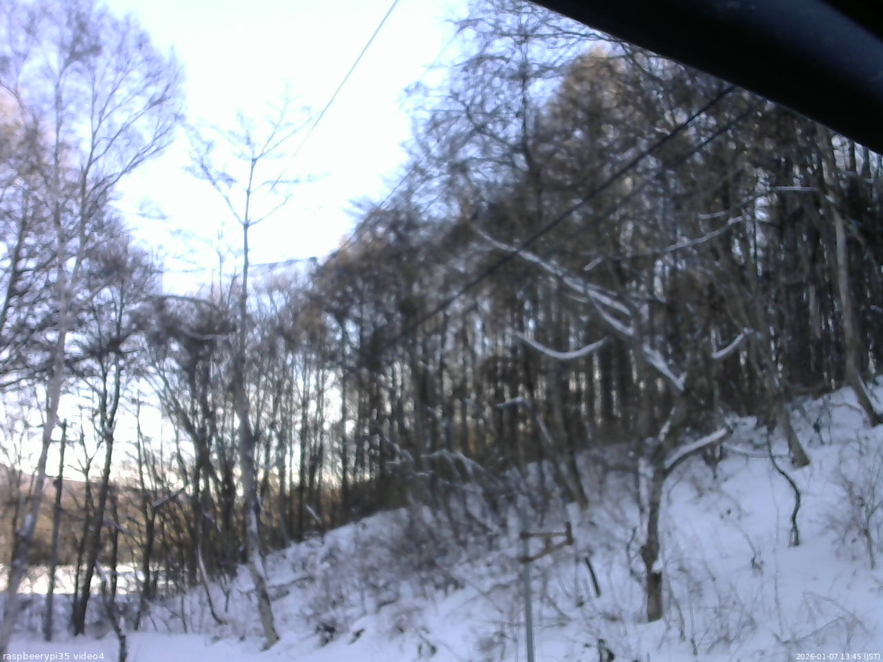 長野県菅平高原 ゆたか山荘 東側上空 2026/01/07 13:45