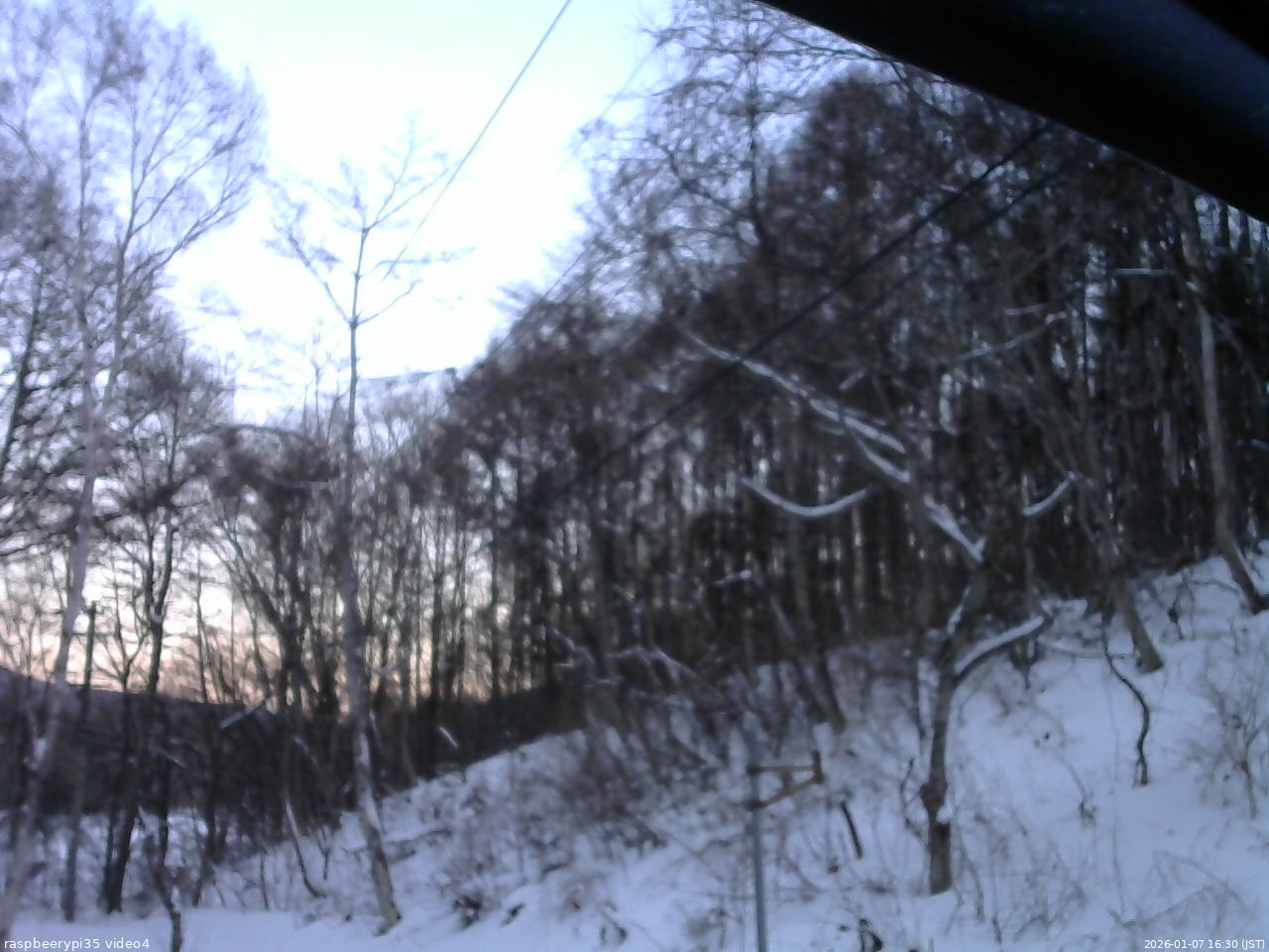 長野県菅平高原 ゆたか山荘 東側上空 2026/01/07 16:30