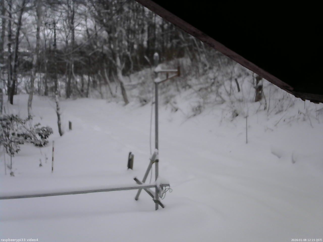 長野県菅平高原 ゆたか山荘 東側(坂下) 2026/01/08 12:15