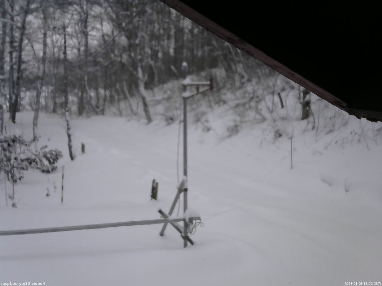 長野県菅平高原 ゆたか山荘 東側(坂下) 2026/01/08 16:00