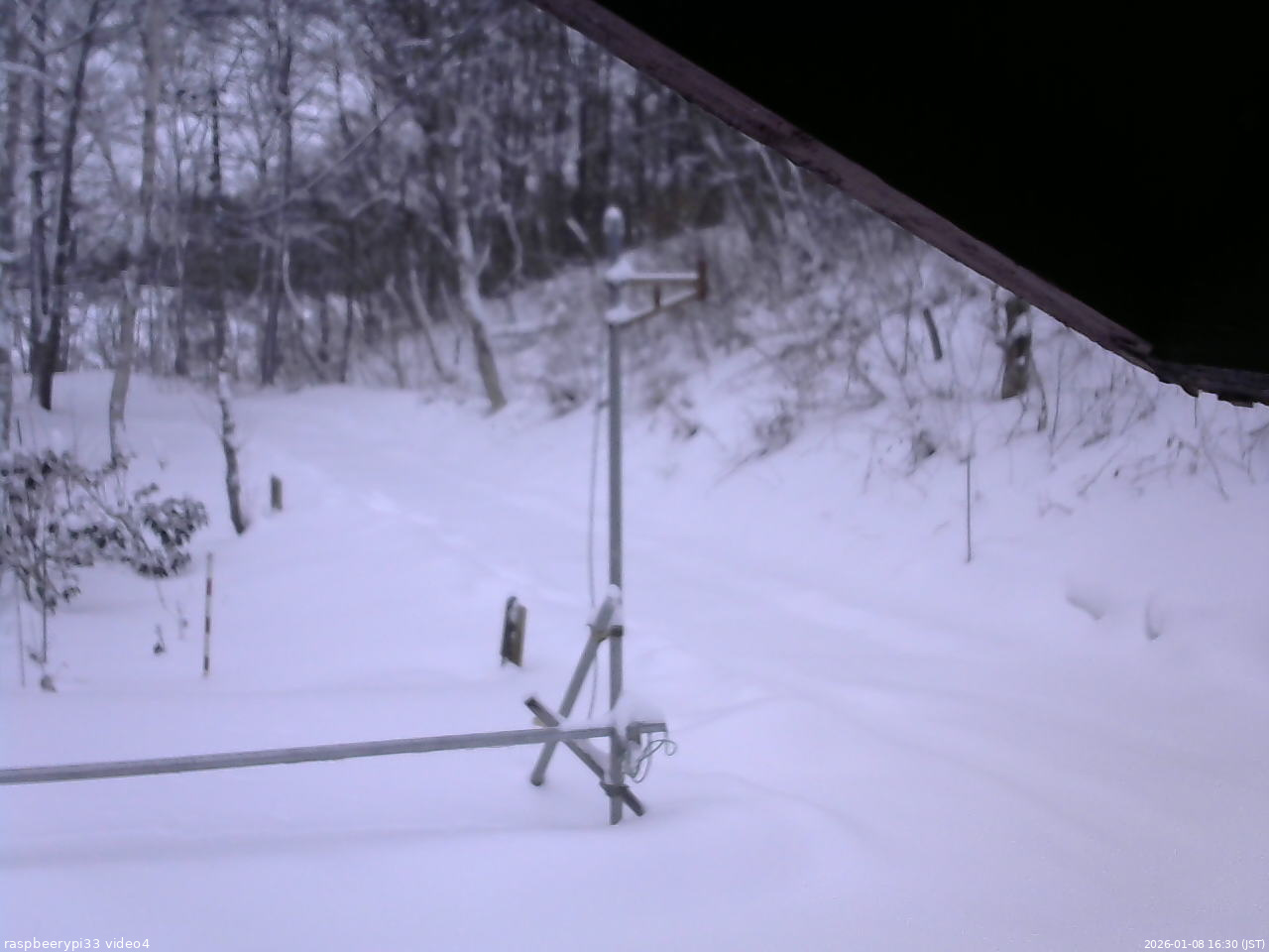 長野県菅平高原 ゆたか山荘 東側(坂下) 2026/01/08 16:30