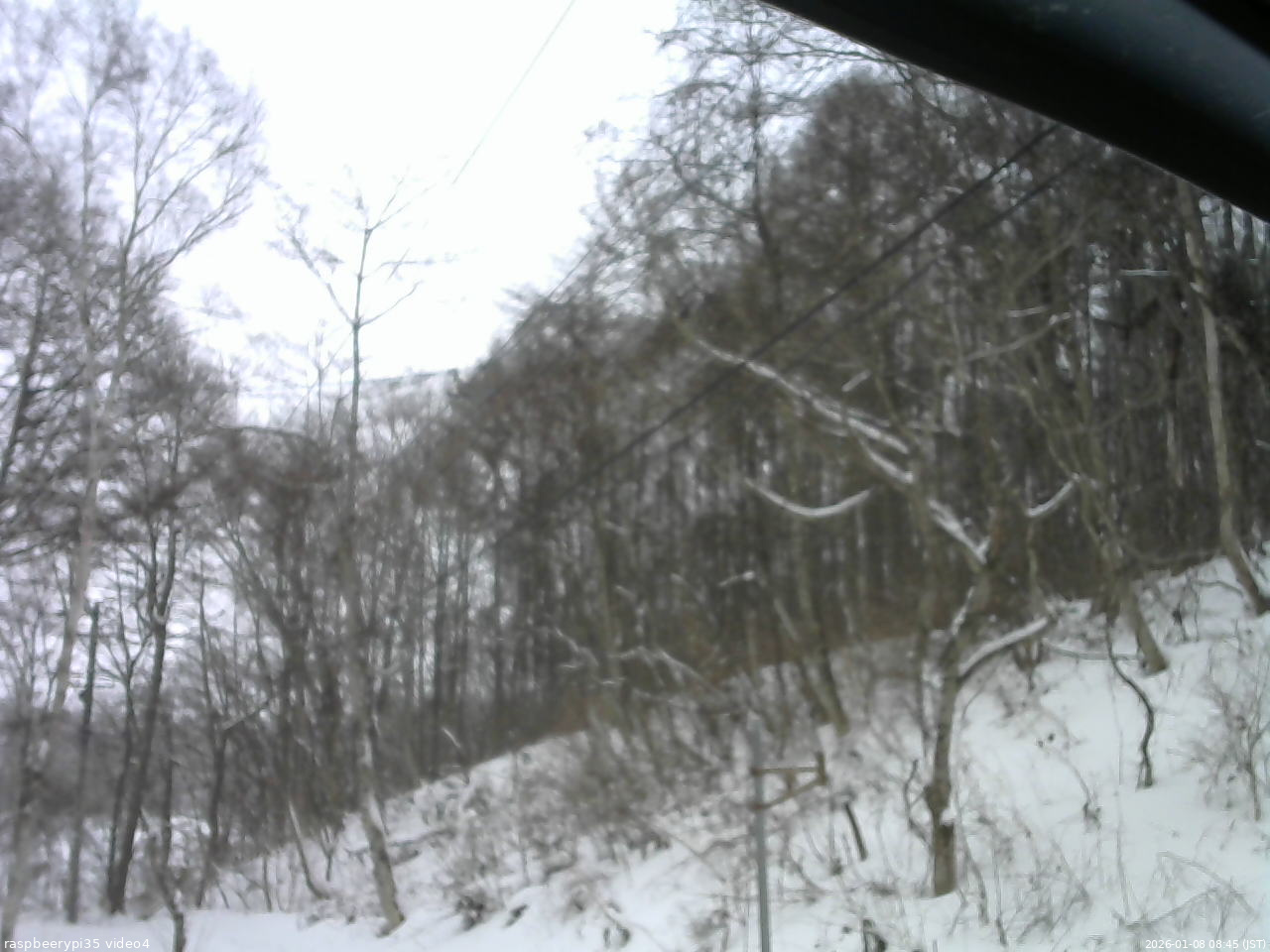 長野県菅平高原 ゆたか山荘 東側上空 2026/01/08 08:45