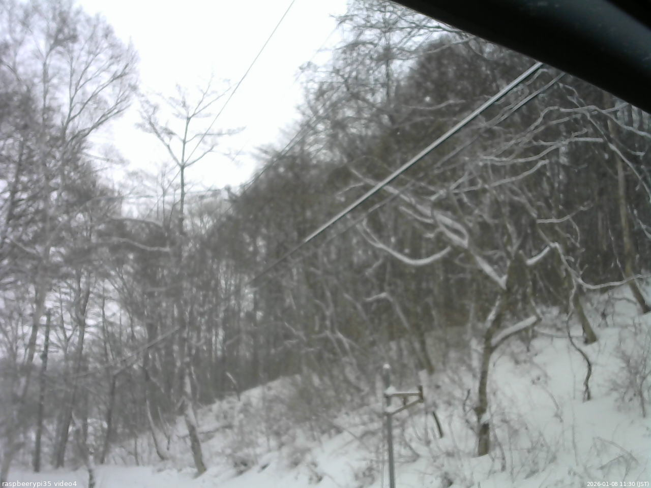 長野県菅平高原 ゆたか山荘 東側上空 2026/01/08 11:30