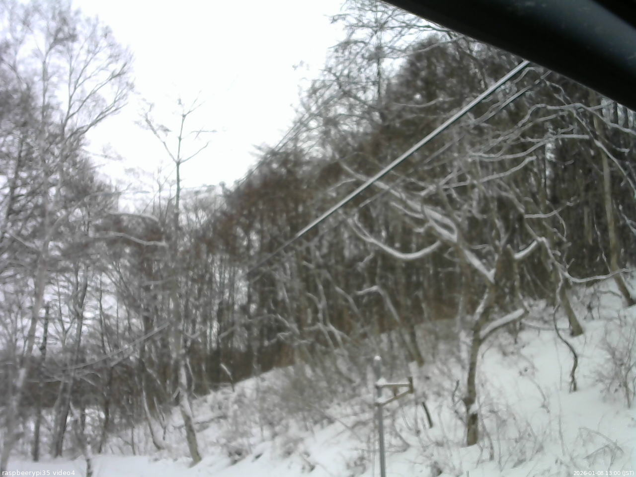 長野県菅平高原 ゆたか山荘 東側上空 2026/01/08 13:00