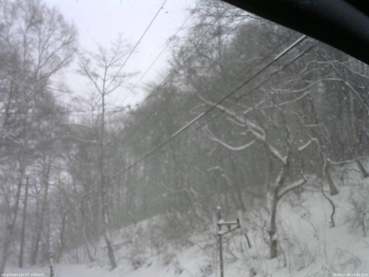 長野県菅平高原 ゆたか山荘 東側上空 2026/01/08 14:30