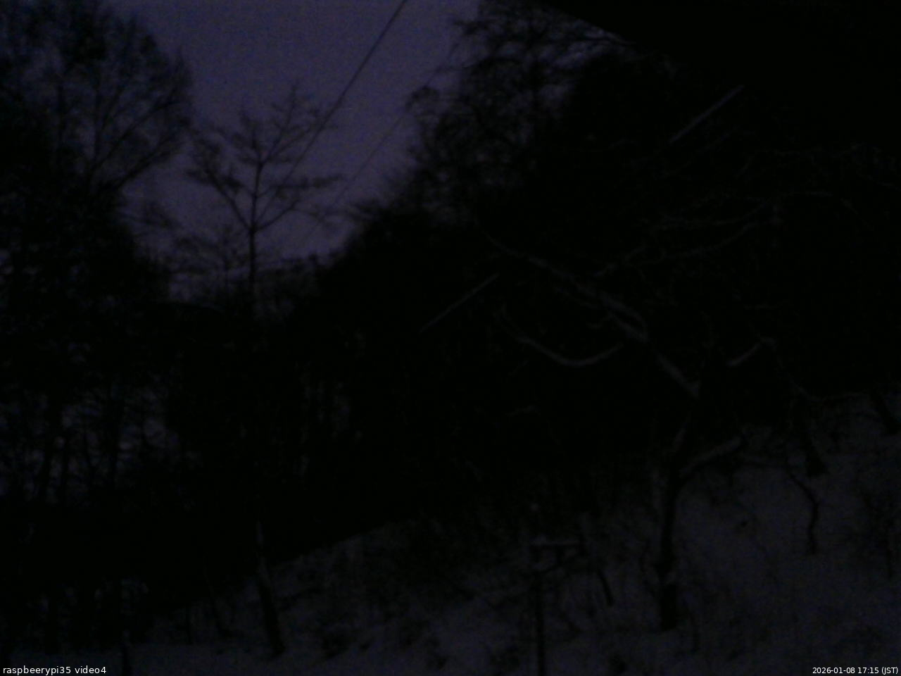 長野県菅平高原 ゆたか山荘 東側上空 2026/01/08 17:15