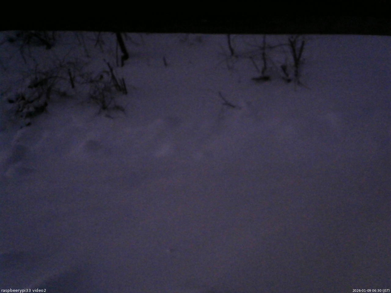 長野県菅平高原 ゆたか山荘 南側 2026/01/09 06:30