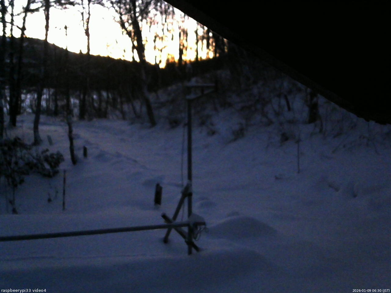 長野県菅平高原 ゆたか山荘 東側(坂下) 2026/01/09 06:30